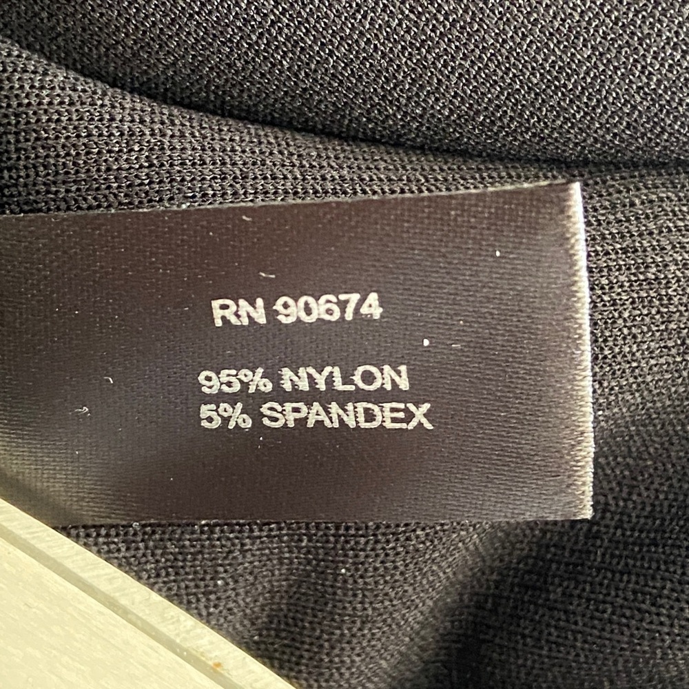 Boston Proper Black Square Neck 3/4 Sleeves Banded Blouson Hem Blouse 3673 - Picture 9 of 10
